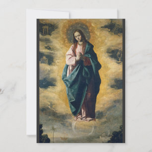 Immaculate Conception by Zurbarán Holiday Card