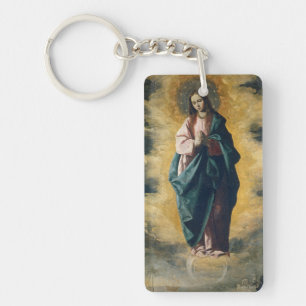 Immaculate Conception by Zurbarán Keychain