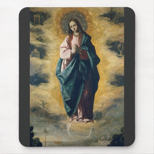 Immaculate Conception by Zurbarán Mouse Pad (Front)
