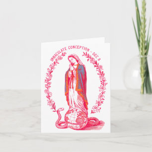 Immaculate Conception Dec 8 Virgin Mary Catholic D Card