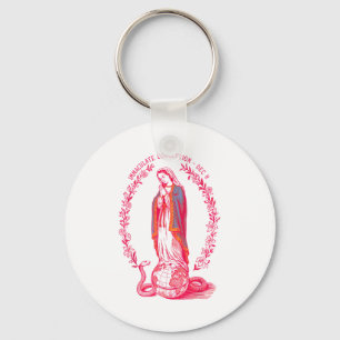 Immaculate Conception Dec 8 Virgin Mary Catholic D Keychain