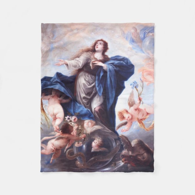 Immaculate Conception Fleece Blanket (Front)