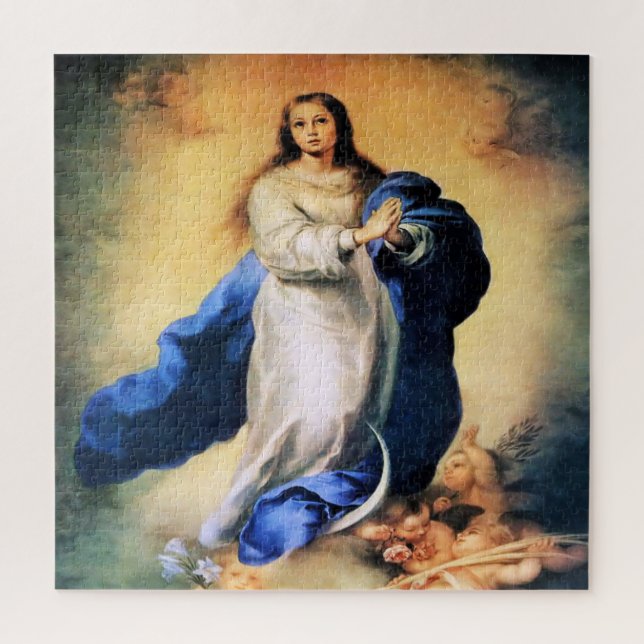 Immaculate Conception Gold Jigsaw Puzzle (Vertical)