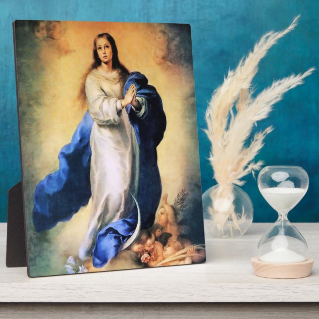 Immaculate Conception Gold Plaque (Side)