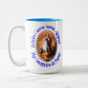 Immaculate Conception Nicaragua Virgin Mary Two-Tone Coffee Mug