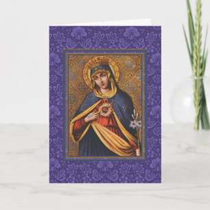 Immaculate Heart of Blessed Virgin Mary Card