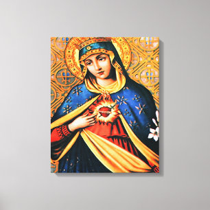 Immaculate Heart of Mary Canvas Print