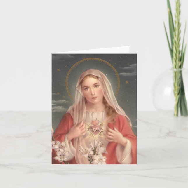 Immaculate Heart of Mary Card (Front)
