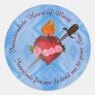  Immaculate Heart of Mary Classic Round Sticker