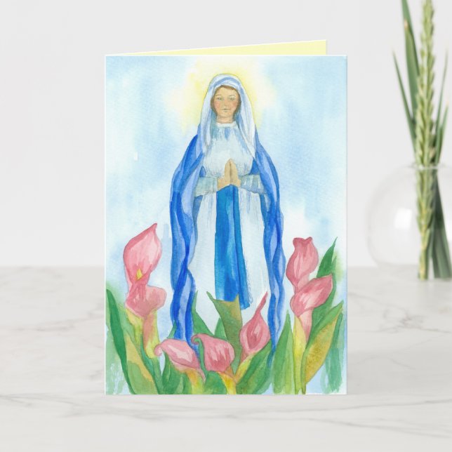 Immaculate Heart of Mary Feast of the Assumption Card (Front)