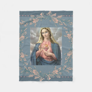 Immaculate Heart of Mary Fleece Blanket
