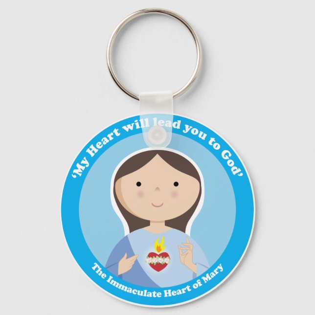 Immaculate Heart of Mary Keychain (Front)