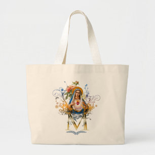 Immaculate Heart of Mary Large Tote Bag