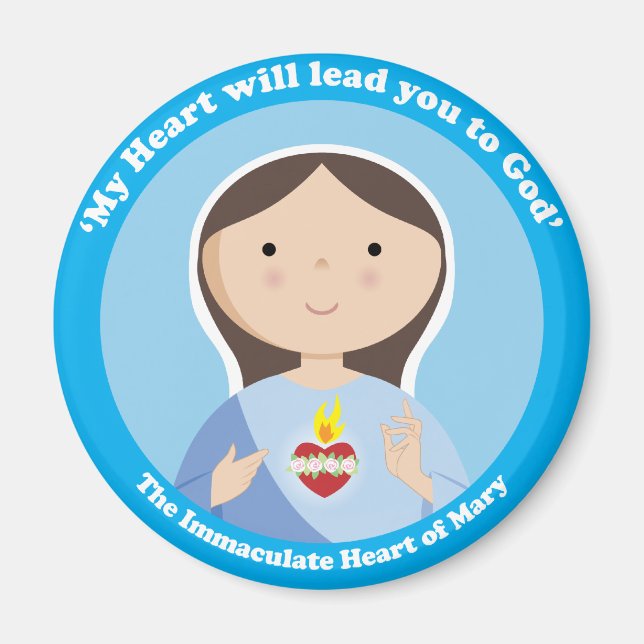Immaculate Heart of Mary Magnet (Front)