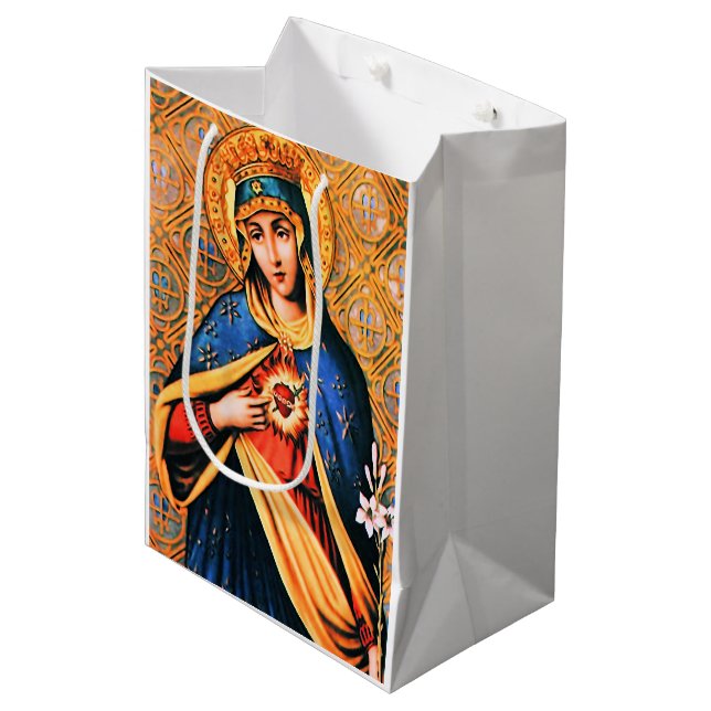 Immaculate Heart of Mary Medium Gift Bag (Front Angled)
