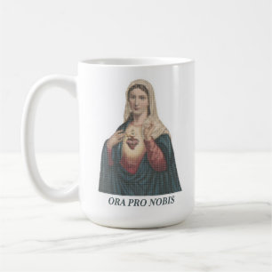 Immaculate Heart of Mary Ora Pro Nobis Icon Coffee Mug