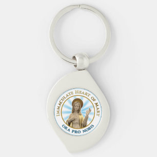 Immaculate Heart of Mary Ora Pro Nobis Keychain