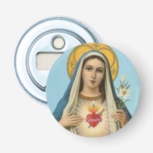 Immaculate Heart of Mary Our Lady religious image Bottle Opener