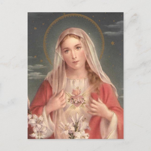 Immaculate Heart of Mary Postcard (Front)