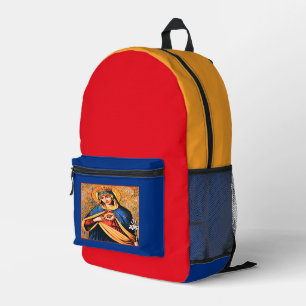 Immaculate Heart of Mary Printed Backpack