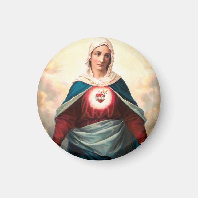 Immaculate Heart Of Mary Sacred Art Magnet (Front)