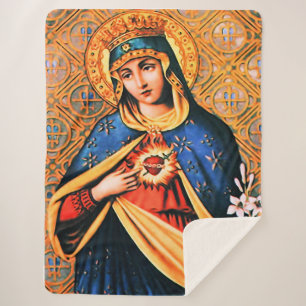 Immaculate Heart of Mary Sherpa Blanket