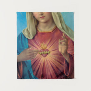 Immaculate Heart Of Mary Tapestry