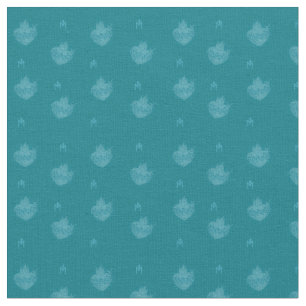Immaculate Heart of Mary Teal Background Fabric