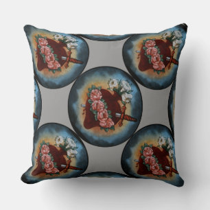 Immaculate Heart Of Mary Throw Pillow