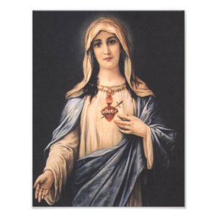 Immaculate Heart of Mary Virgin Mother Photo Print