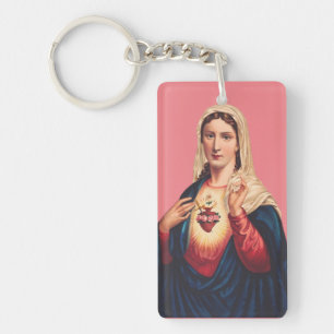 Immaculate Heart of Virgin Mary Keychain