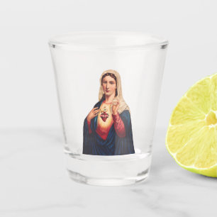 Immaculate Heart of Virgin Mary Shot Glass