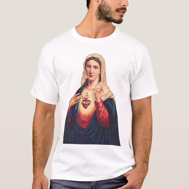 Immaculate Heart of Virgin Mary T-Shirt (Front)