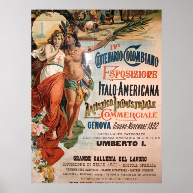 Immagine da Genova, Italia. 1892 Poster (Front)