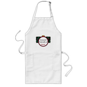 Immanuel God with us Customize It Long Apron