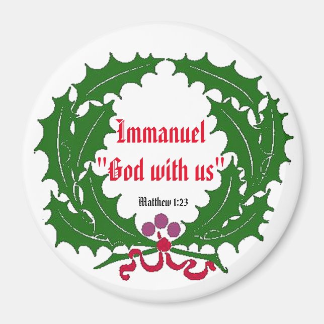 Immanuel God with us Reef Customize It Magnet (Front)
