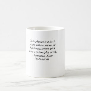 Immanuel Kant on metaphysics and philosophy Coffee Mug