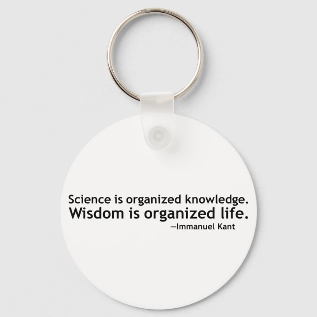 Immanuel Kant Quotation Keychain (Front)