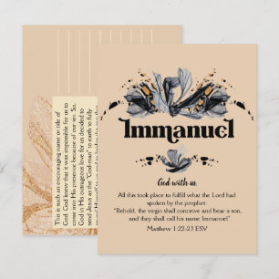 Immanuel   Names of God Devotional Bible  Postcard