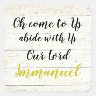 Immanuel Panel Square Sticker