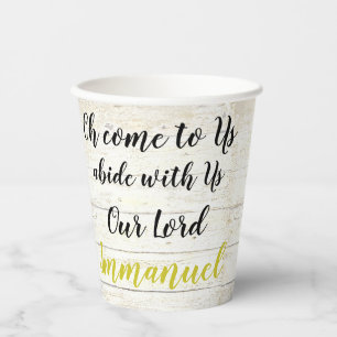 Immanuel  paper cups