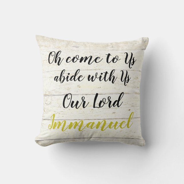 Immanuel  throw pillow (Front)