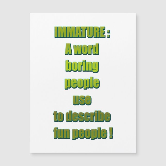 Immature funny text (Front)