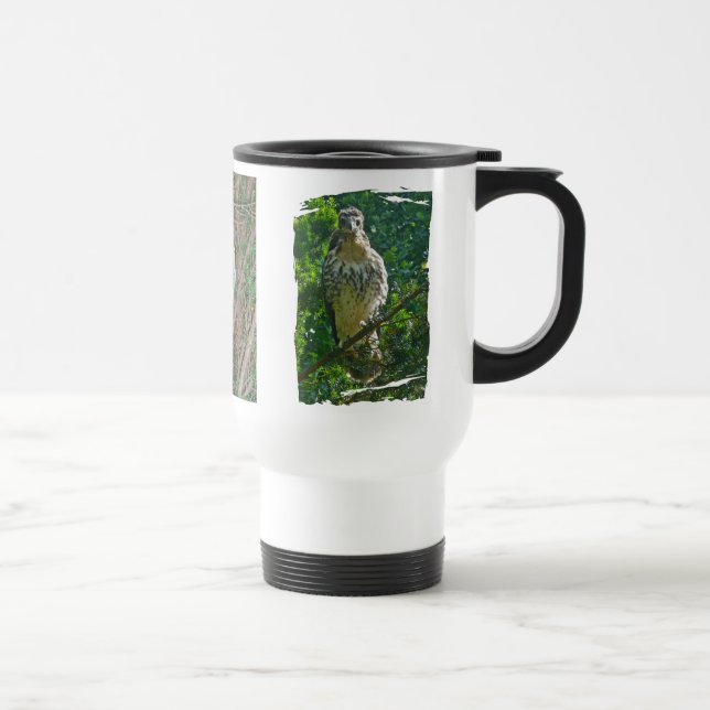 Immature Red Tailed Hawk Coordinating Items Travel Mug (Right)