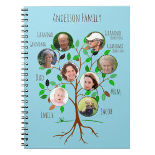 Immediate Family Photo Tree Notebook
