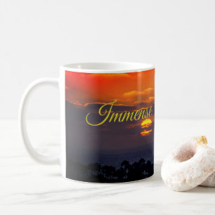 Immense Gratitude Sunset Beach Inspired Coffee Mug