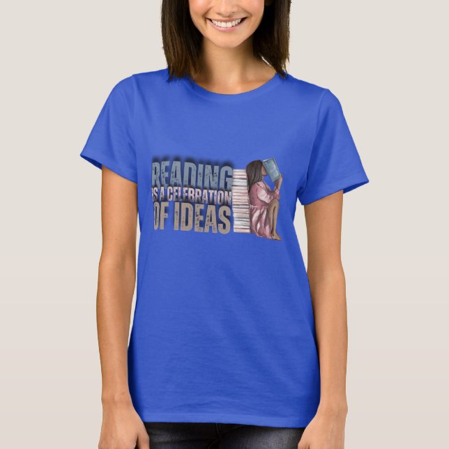 Immerse in Literary Bliss: A Book Lover’s Journey T-Shirt (Front)