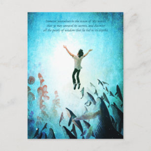 Immerse Ocean Postcard