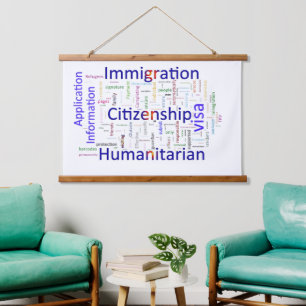 Immigration and Citizenship Related Text  Hanging Tapestry
