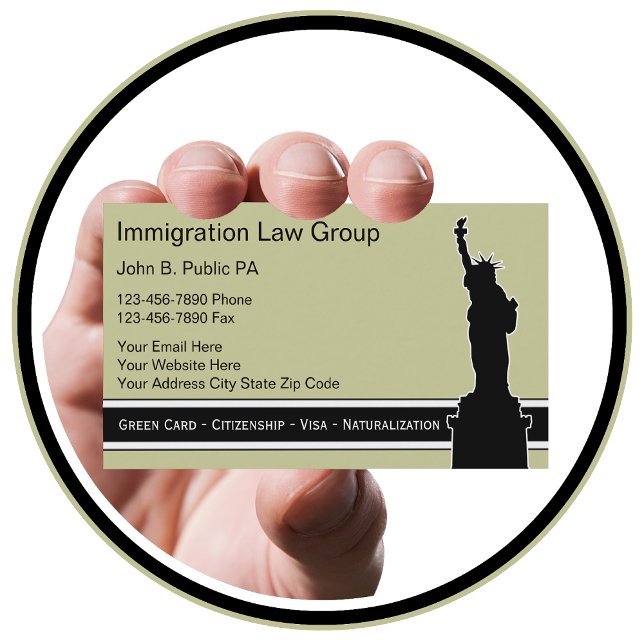 Immigration Attorney Business Cards (Creator Uploaded)